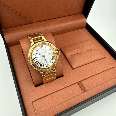 Gold Cartier-style Men’s Watch in Presentation Box