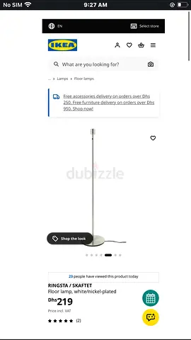 IKEA RINGSTA Floor Lamp