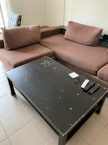 Brown 5-Seater Sofa wide and big 2 persons can sleep on it.m - low priced to sell fast. Used
