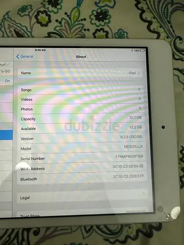 Apple iPad (White) - 32GB, Working, Good Condition