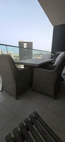 Headline: Luxury Outdoor Bamboo Dining Set – Excellent Condition