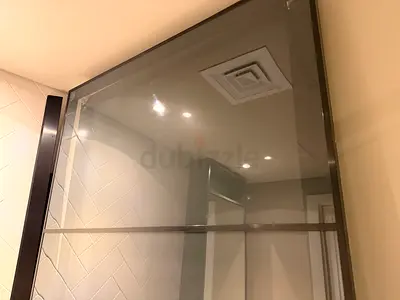IKEA PAX Sliding Wardrobe Door Frames (200x236) and 2x BJORNOYA 4 panels tinted glass (100x236)