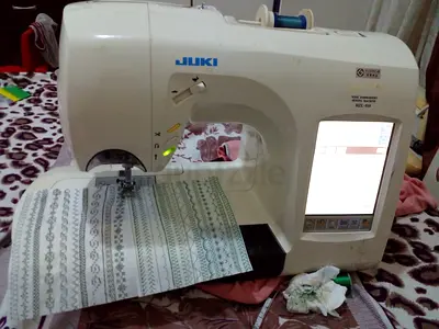Juki heavy duty and heavy weight big touch lcd screen embroidery and sewing machine for sale