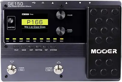 MOOER GE150 Electric Guitar Amp Modelling Multi Effects Pedal Portable Multi Effects Processor with