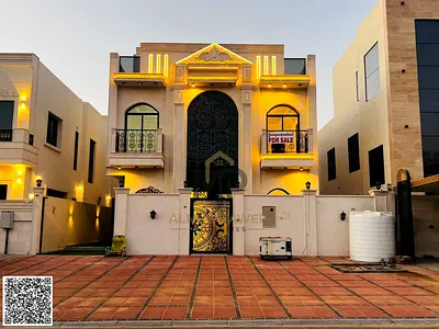 فيلا كلاسيك مع رسوم التسجيل فاخرة بتشطيب داخلي مميز وراقي جدًا، تم تصميمها بعناية لتجمع بين الفخامة والأناقة مع تفاصيل دقيقة تعكس مستوى عالي من الجودة