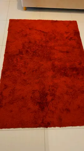 Soft Rust-Red $%! Rug – Medium Size, Gently Used
