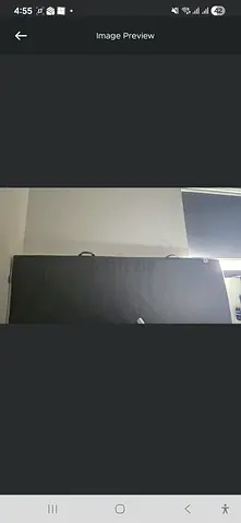 Queen size bed with mattress and water proof cover