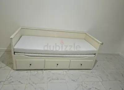 IKEA Hamnes daybed with 3 big storage drawers and 2 IKEA mattresses.