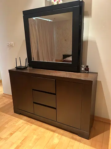 Dresser with mirror