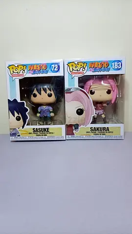 Pair of Funko Pop Naruto: Sasuke #72 and Sakura #183 - New in Box