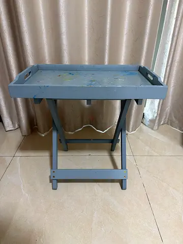 Small Foldable Wooden Side Table / Serving Tray Table