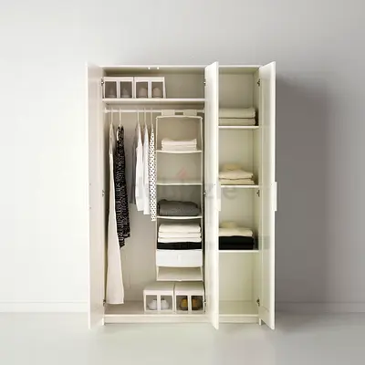 IKEA BRIMNES - White 3-Door Wardrobe with Mirror - Good Condition - Minimal Ware and tear