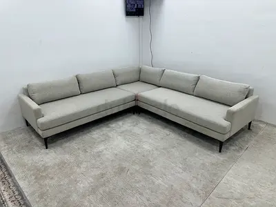 Like new condition west elm corner sofa