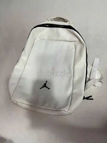 White Jordan backpack - small/medium size, good condition