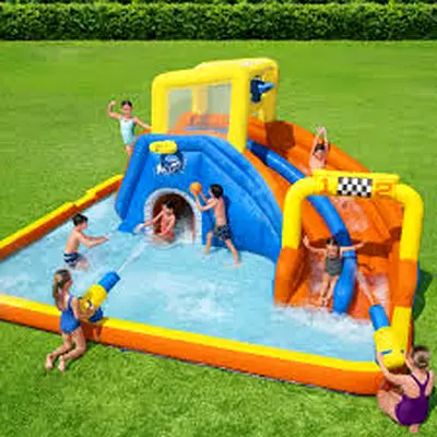 H2O Go inflatable pool slide basketball all in one going cheap for fast selling AED450