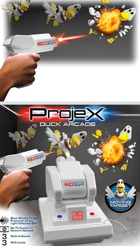 ProjeX Duck Arcade Laser Shooting Game with Moving Targets
