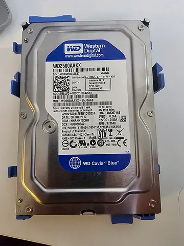 Used WD Caviar Blue 250GB 3.5 SATA HDD