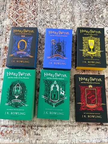 Set of 6 Harry Potter Paperback Books (Chamber to Deathly Hallows) - Used