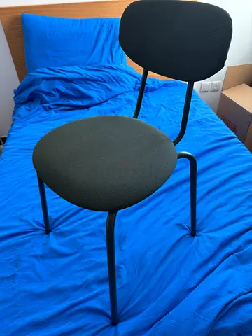 Green Desk Chair with Metal Frame