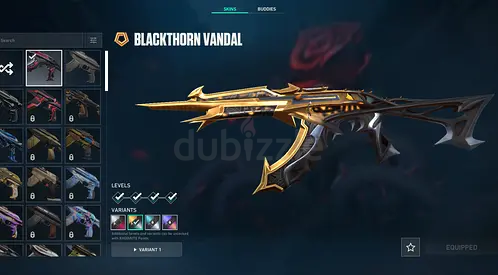 Turkish Valorant account, Blackthorn bundle only