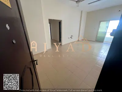 Annual 2BR hall for rent in Rashidiya 1, Ajman, near Ajman Pearl Towers. Payment in 4 or 6 cheques, security cheque.