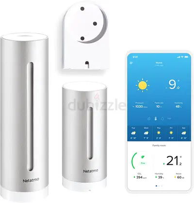 Netatmo Wireless Outdoor Sensor Weather Station with Wall Mount, Thermometer, Hygrometer, Barometer