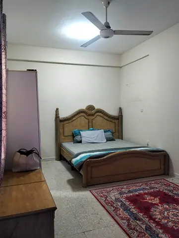Wooden Double Bed with Headboard and Mattress - Good Condition - Bed, 2 Side Tables, dressing table