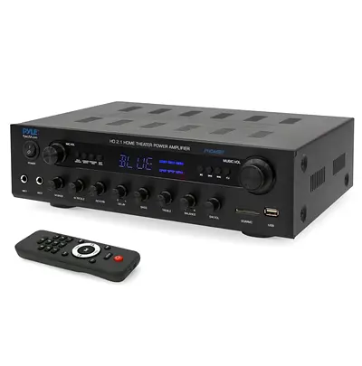 Pyle Home Theater 400 watts Power Amplifier PHDA6BT with Remote - Bluetooth  USB