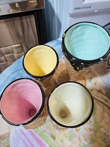 Fun and colorful ice cream cone cups