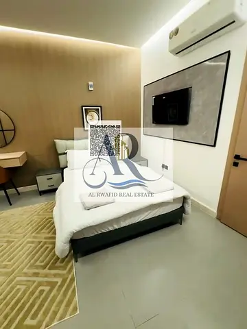 🏡✨ Hotel-style furnished studio for monthly rent on Ajman Corniche