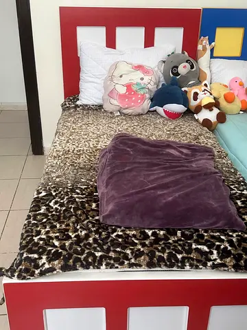 Bed with mattress..