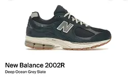 New Balance 2002R Deep Ocean Grey Slate - Mens Size US(10.5)