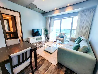 Full Palm View, Furnished 1BR, High Floor