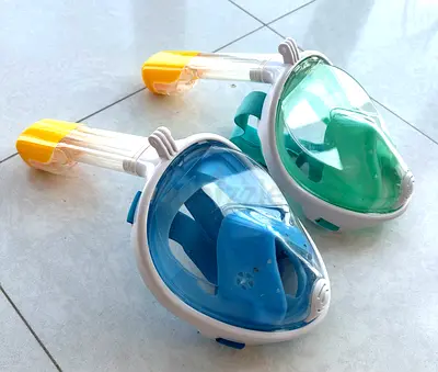 Pair of full-face snorkeling masks: price for 2