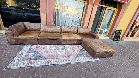 Marina Home Leather sectional modular sofa