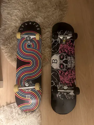 Black skateboards