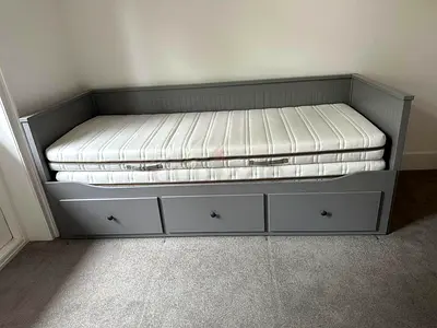 Ikea Gray Hemnes Daybed with Ikea Mattresses