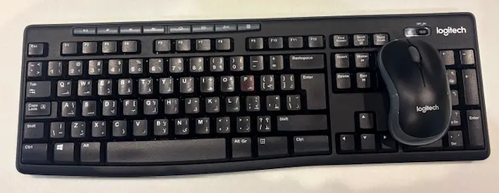 Logitech wireless mouse  Keyboard