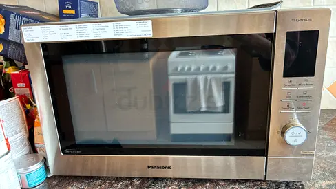 Panasonic 34L Convection Microwave Oven, Nn-Cd87, Silver, With Healthy Air Fryer Menus