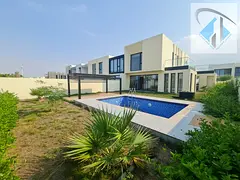 New Villa with private pool In closed compound Very Good Finish and price directly on golf area .