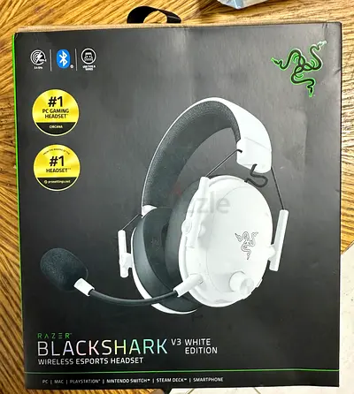 Razer BlackShark V3 Wireless Esports Headset - White Edition (Like New)