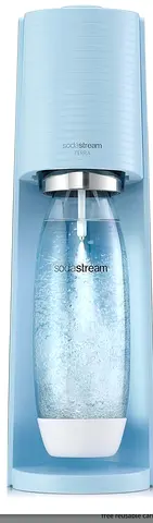 sodastream Terra Sparkling Water Maker Machine, with 1 Litre Reusable BPA Free Water Bottle for Carb