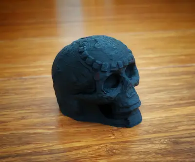 3D-Printed Black Skull Figurine Death Whistle pre-order NOW