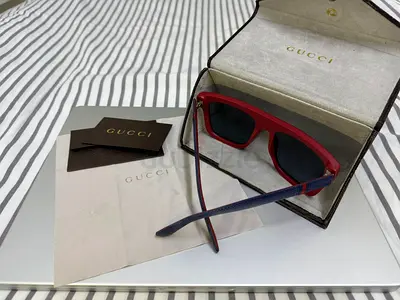 Gucci Red Frame Sunglasses with Case and authenticity card –Gucci GG 1116/S (Color Code: M1SBN)
