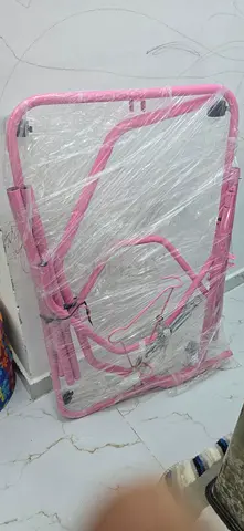 Pink Foldable Metal baby swing,,baby carrier from thebrand First step,baby bathing tub— Lightly Used
