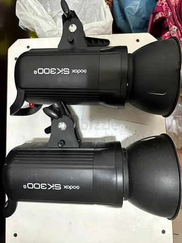 Pair of Godox SK300 Studio Strobe Lights - Good Working Condition