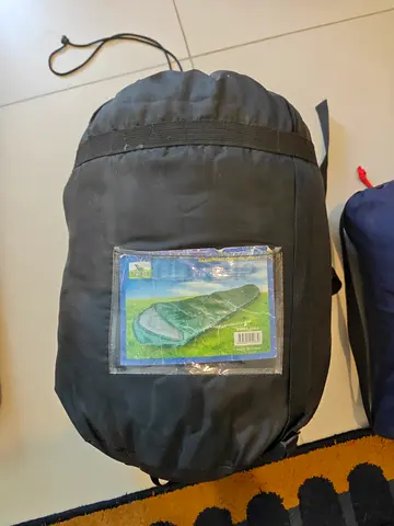 Mummy sleeping bag with compression sack - good condition