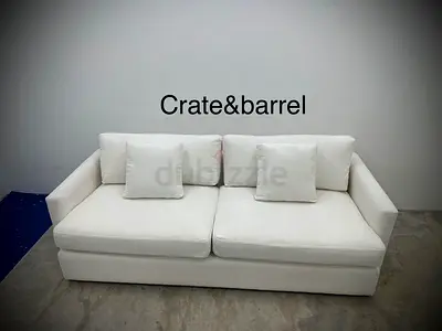 Perfect condition cratebarrel three seater sofa