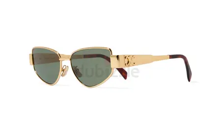 Authentic Celine Triomph Gold metal sunglasses