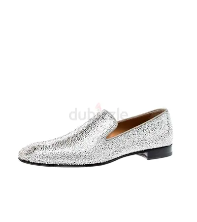 Original Christian Louboutin Swarovski Dandelion Strass Loafers Size 42